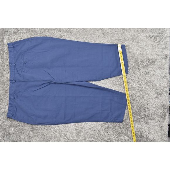 NEW L.L. Bean Women's Plus 26W Blue Capri Chino Original Fit Stretch Waist - Picture 5 of 8